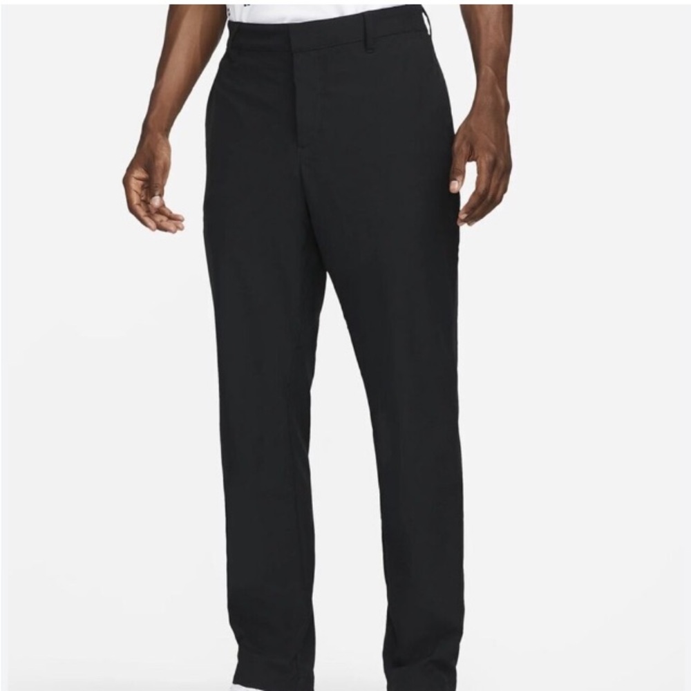 NIKE GOLF PANTS black fit dri flat front 36x34